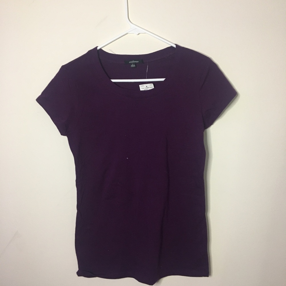 Deep purple short sleeve tee